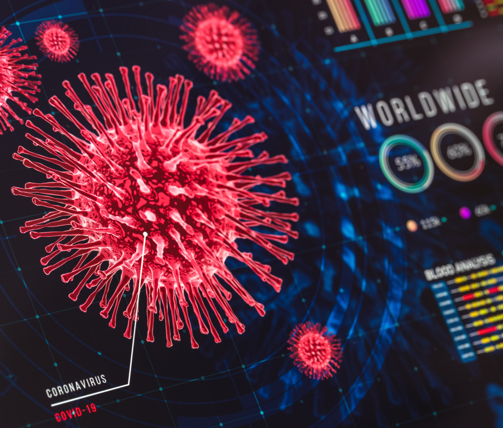 Detail of an infographic on the Coronavirus