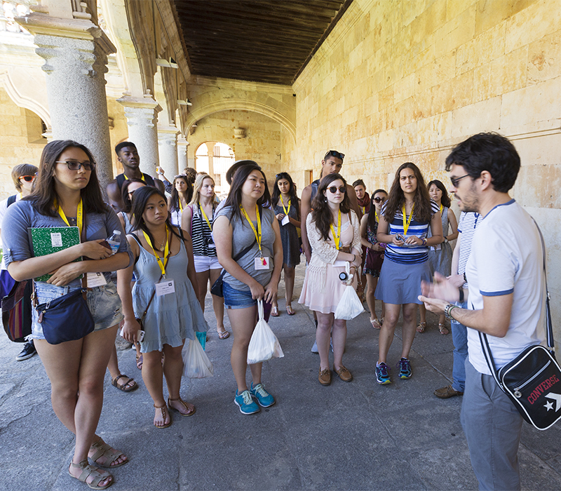 Students studying abroad