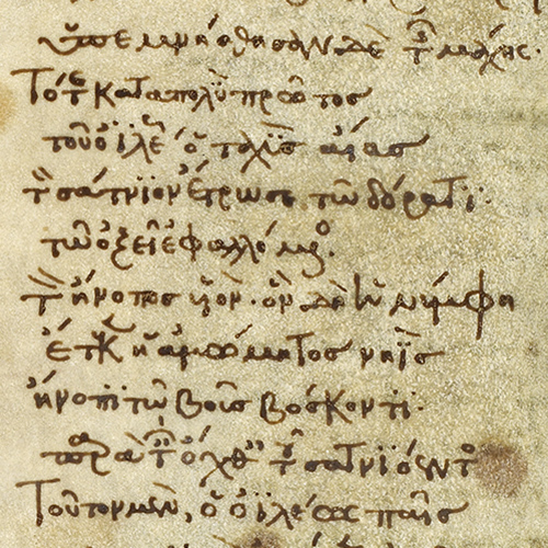 Sample of Homeric text in ancient Greek.